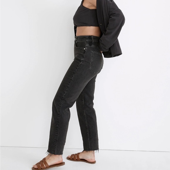Madewell | NWT The Perfect Vintage Straight Jean Size 26 in Black - Picture 2 of 8